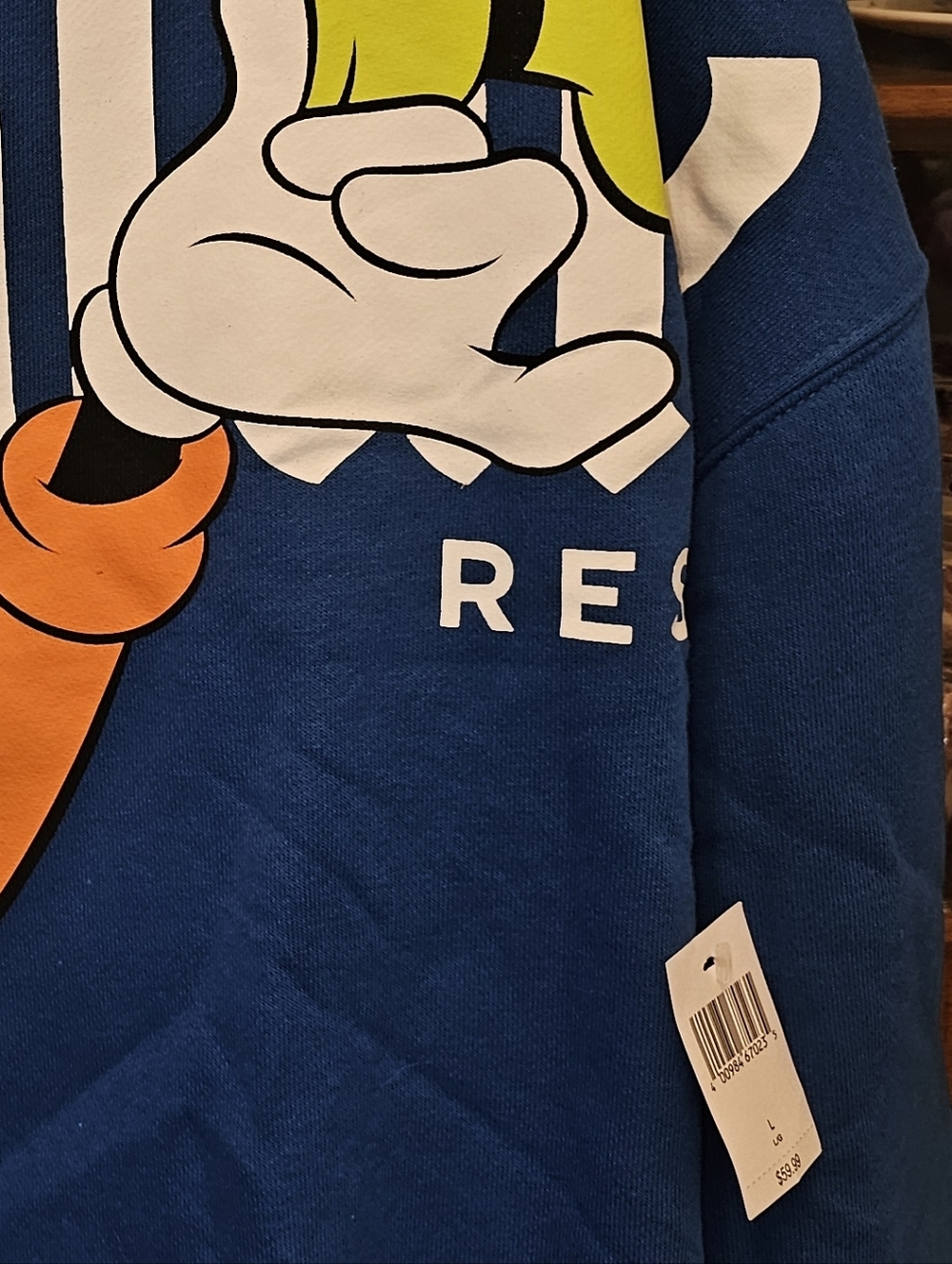 Disneyland Spirit Jersey Goofy Sweatshirt - Blue, Orange & Yellow